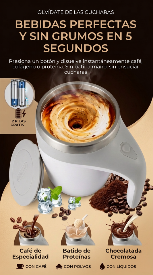 Taza Mezcladora Automática Antigrumos Pro.